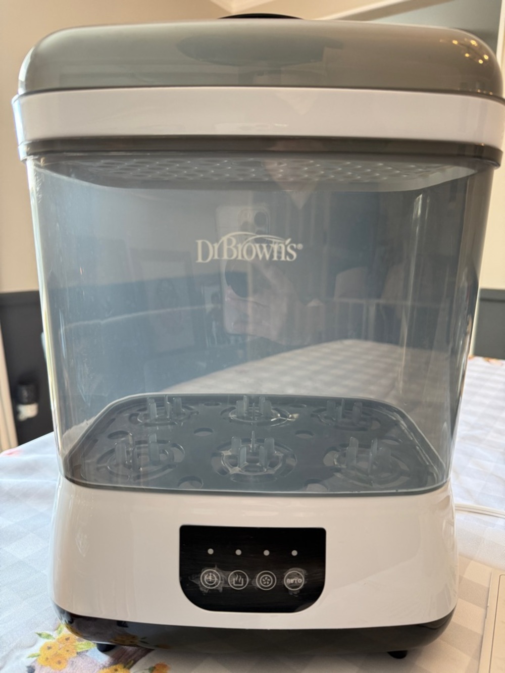 Dr. Brown's White and Gray Electric Bottle Sterilizer